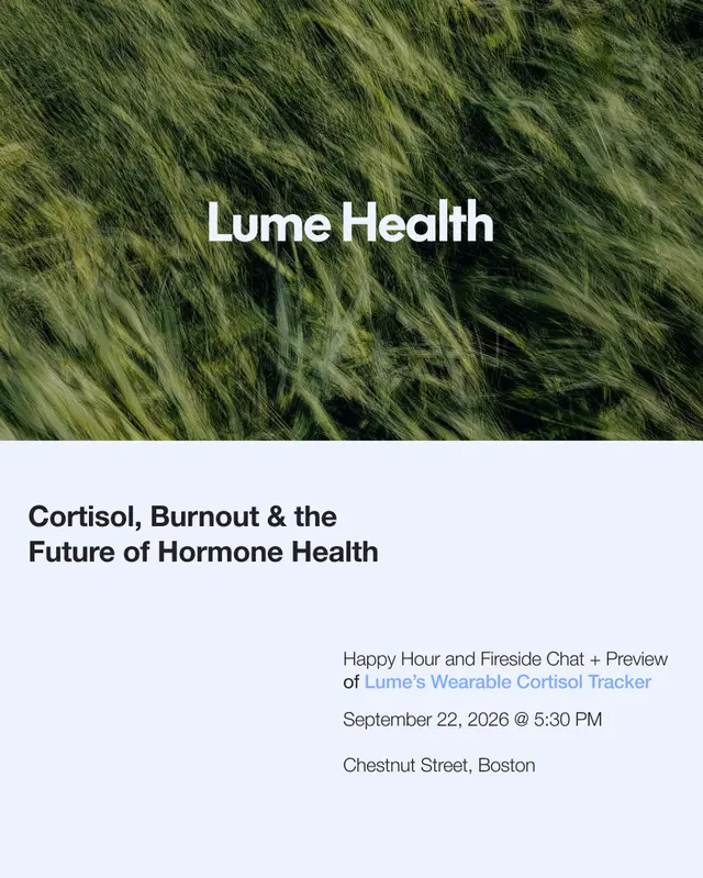 Save the Date: Cortisol, Burnout & the Future of Hormone Health