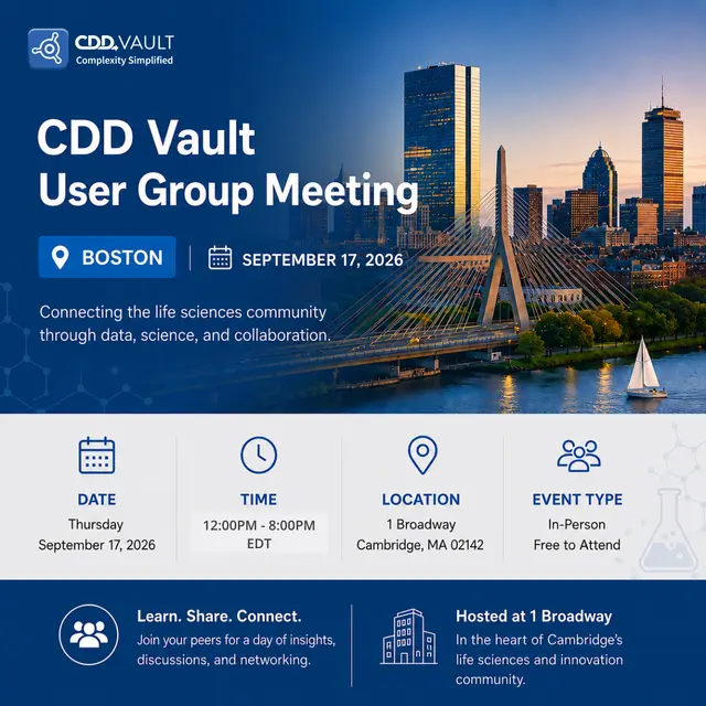 CDD Vault User Group Meeting - Boston