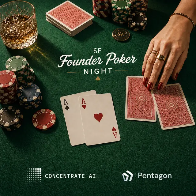 Founder Poker Night: Concentrate × Pentagon (YC)