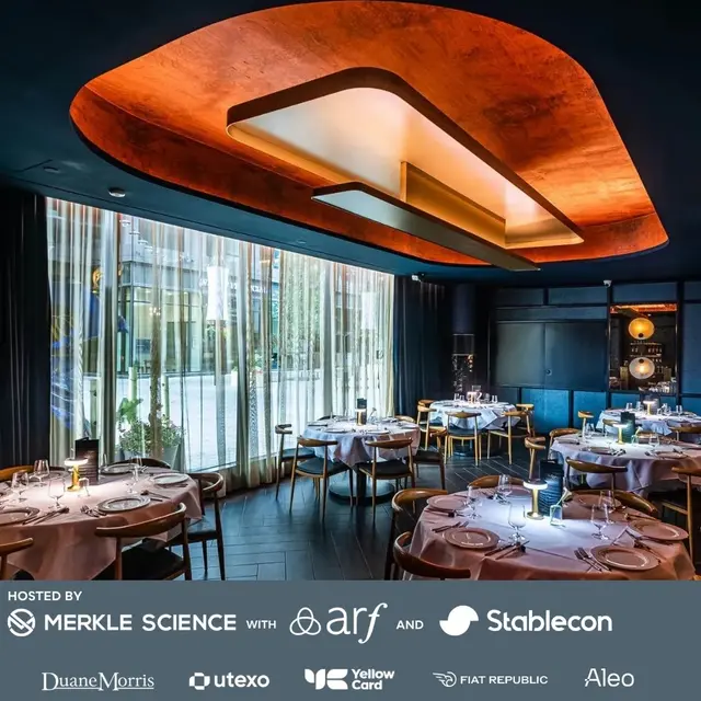 Private Networking dinner experience with Merkle Science, Arf and Stablecon
