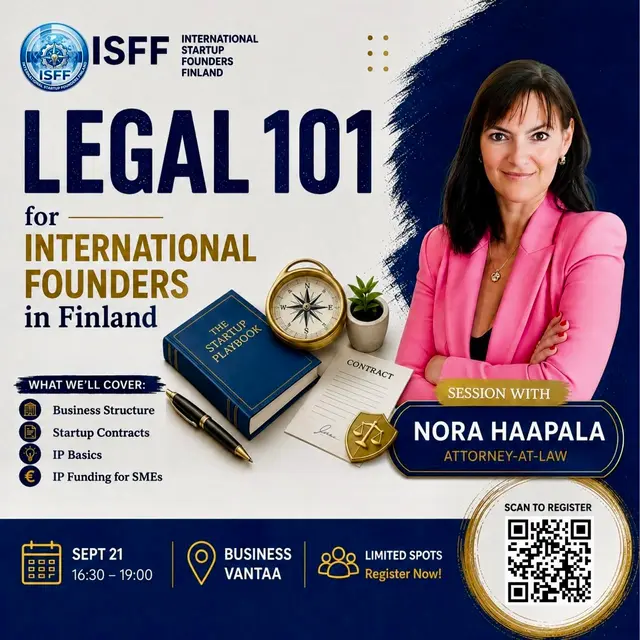 Legal 101 for International Founders in Finland