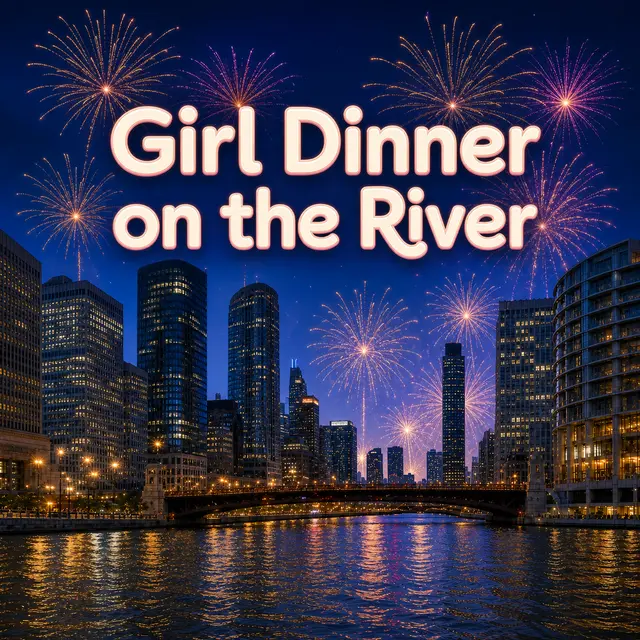 Girl Dinner on the River