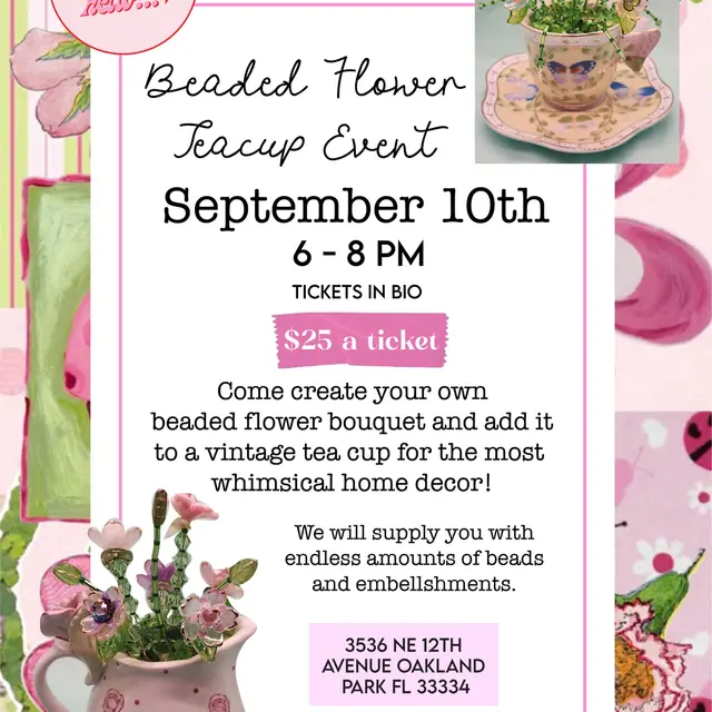Beaded Tea Cup Event