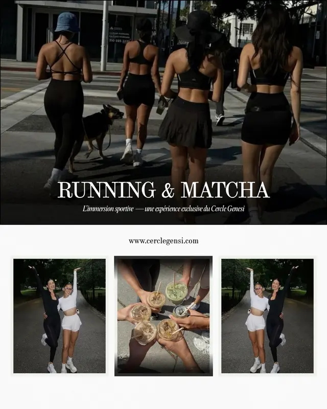 #1 RUNNING & MATCHA — le sport en networking réinventé.