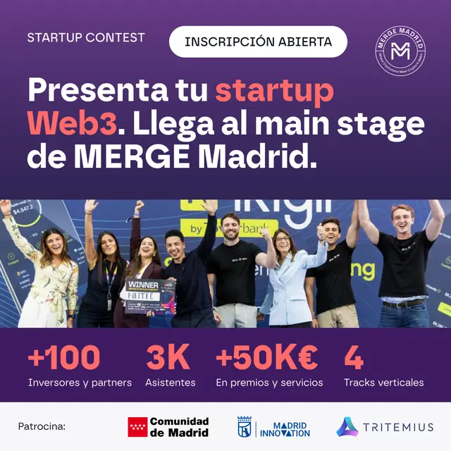 MERGE Madrid Startup Contest 2026 | Emprendimiento e inversión en Cripto y Web3