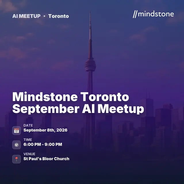 Mindstone Toronto September AI Meetup
