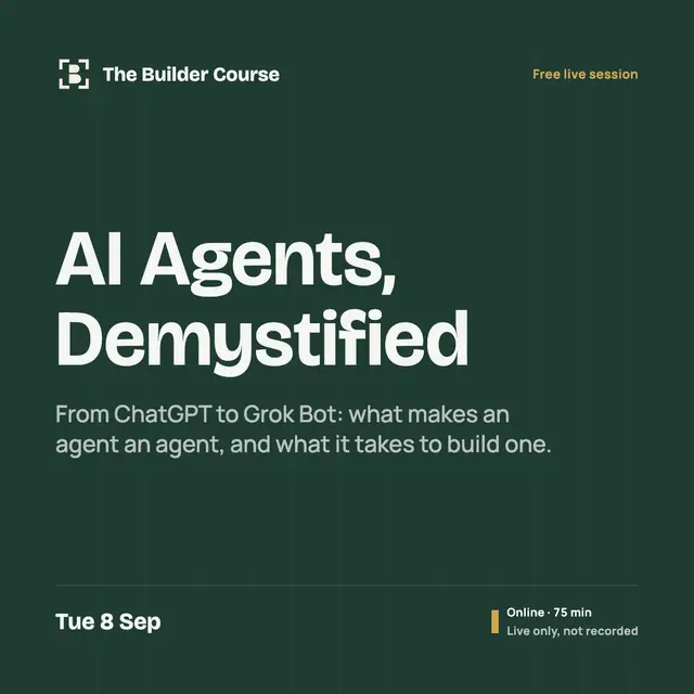 [Online] AI Agents, Demystified: from ChatGPT to Grok Bot