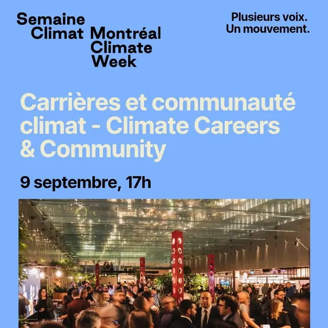 Carrières et communauté climat - Climate Careers & Community 🍻👫🍷🏢