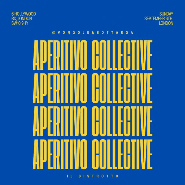 Aperitivo Collective X Bistrotto