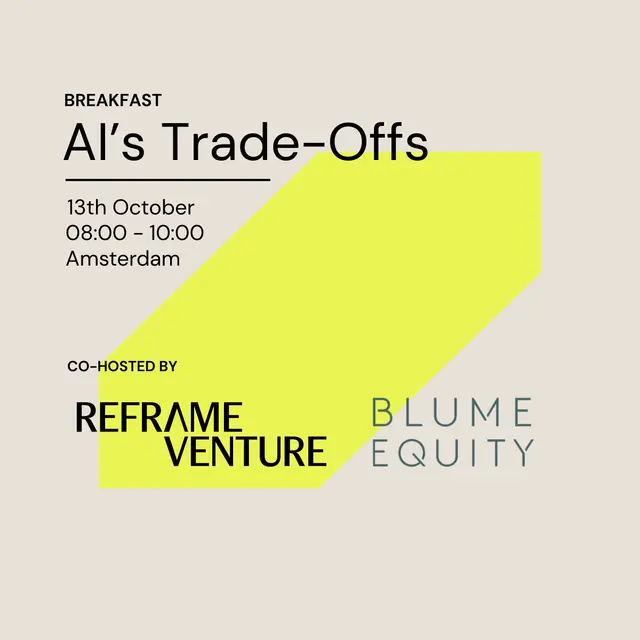 Reframe Venture x Blume Equity: AI’s Trade-Offs