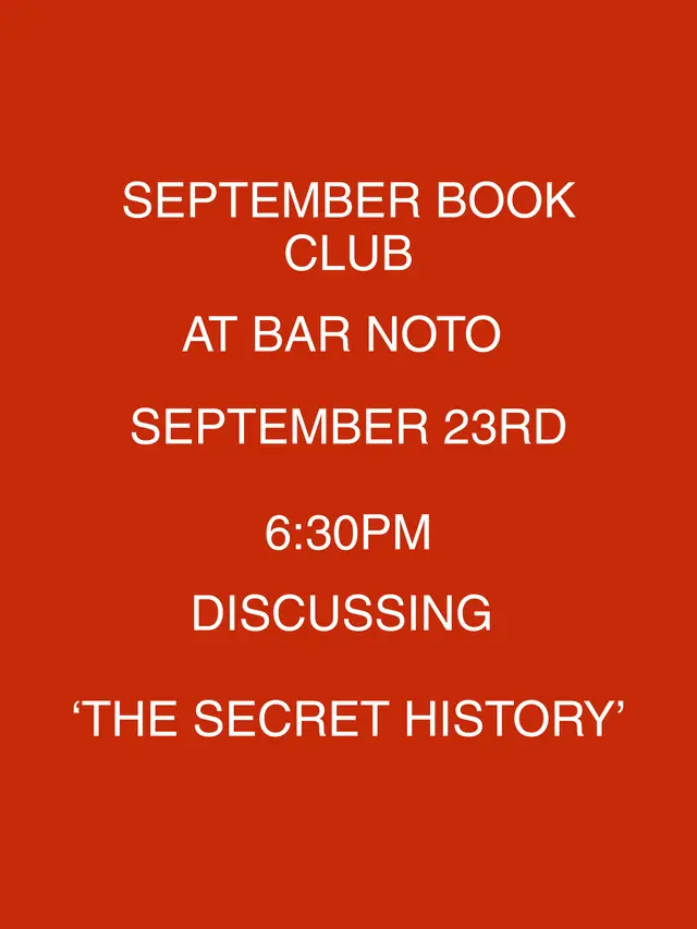 September Book Club - The Secret History