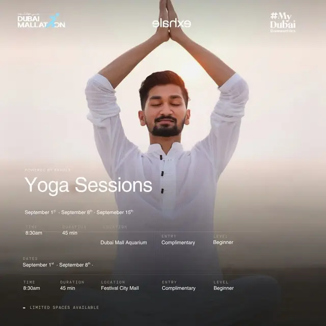 Yoga Session at Dubai Mall Aquarium