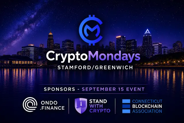CryptoMondays Stamford/Greenwich - Tuesday, September 15 with Alden Knowlton, Invariant, on Midterms, Clarity Act & DC Buzz + special guest