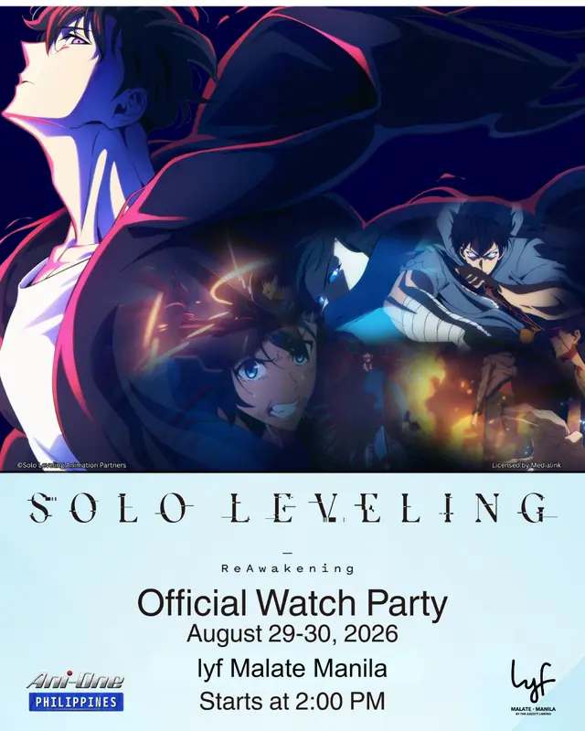 lyf x Ani-One Philippines - Solo Leveling: ReAwakening Watch Party at lyf Malate Manila