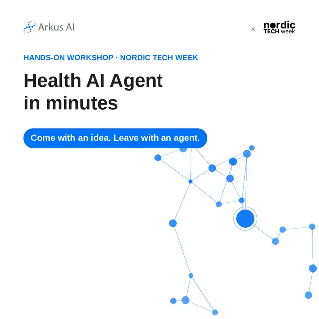 Health Agents in Minutes: Build. Test. Launch.