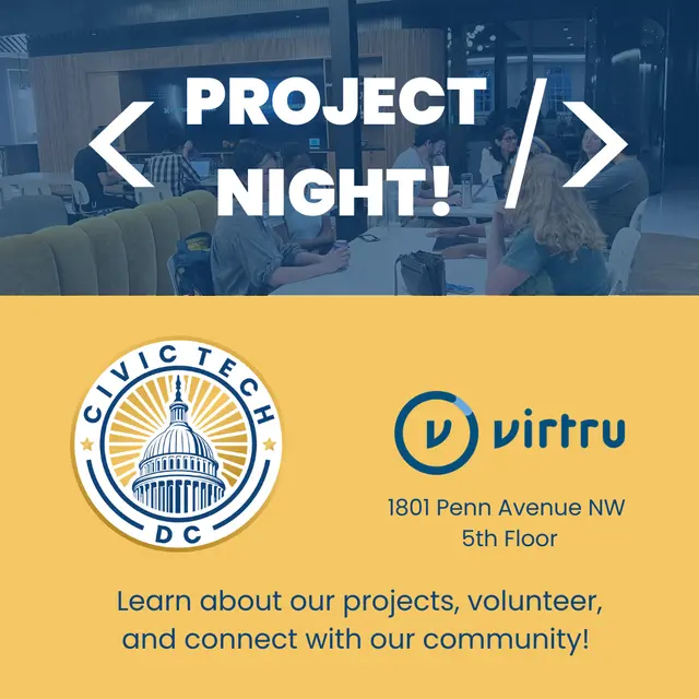 Civic Tech DC Project Night