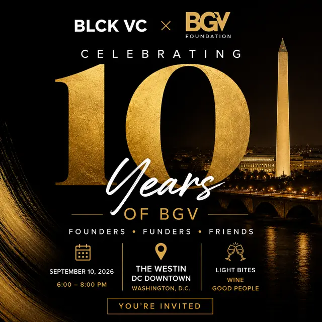 BLCK VC × BGV: Celebrating 10 Years of BGV