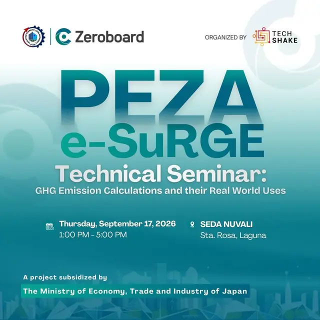 PEZA e-SuRGE Technical Seminar: GHG Emission Calculations and their Real World Uses
