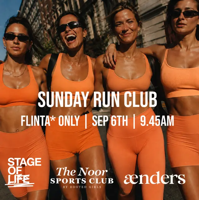Sunday Run Club🍑 powered by Aenders x Noor Sports Club x Stage of Life
