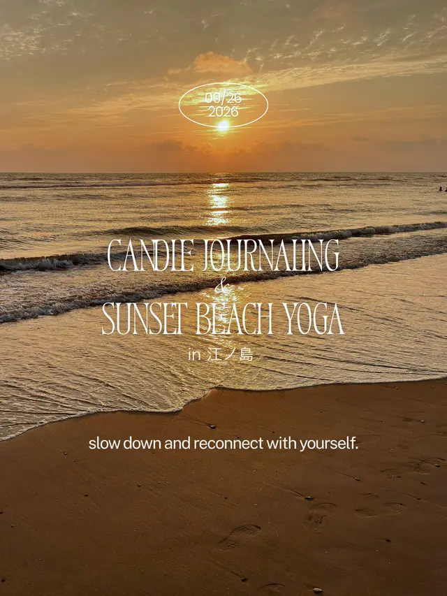 CANDLE JOURNALING & SUNSET BEACH YOGA🕯️🌅