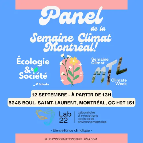 Panel de la semaine du Climat Montréal!