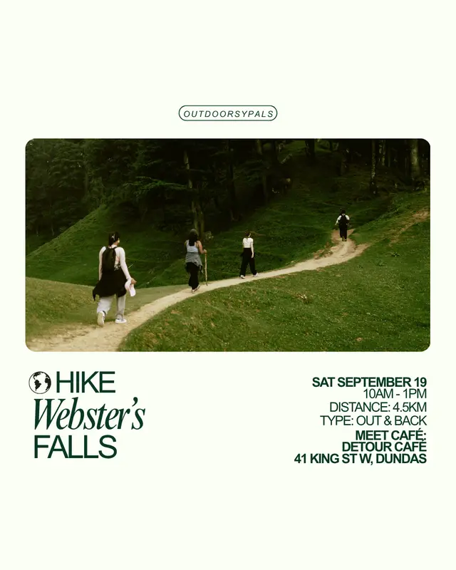 Outdoorsypals ⟡ Webster's Falls Hike