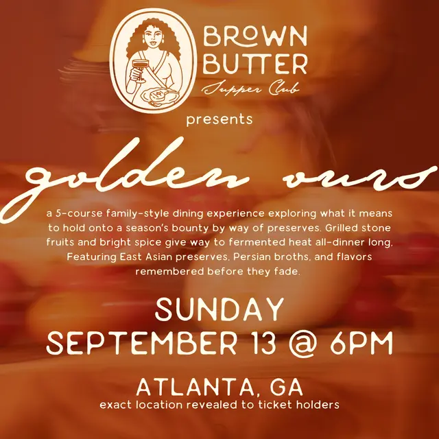 Golden Ours: September 13 - Atlanta, GA MEMBERS ONLY